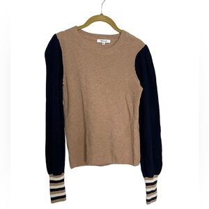 Madewell Colorblock Merino Wool Blend Sweater XXS